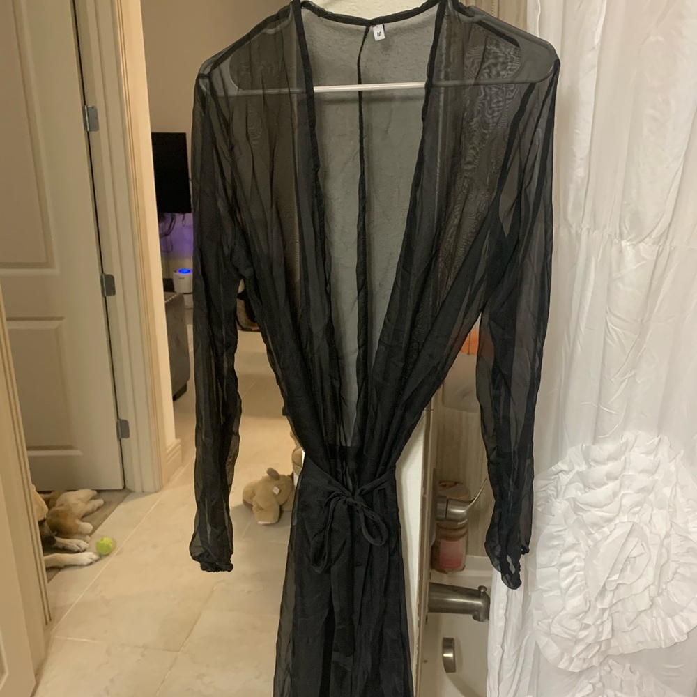 Maxi sheer coverup
